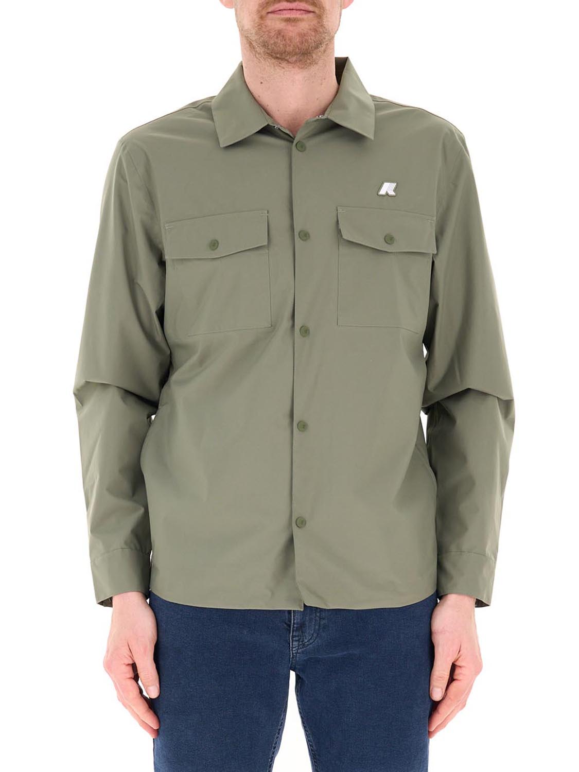 Overshirt Uomo Umbert Stretch 2Layers Verde lichene