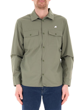 Overshirt Uomo Umbert Stretch 2Layers Verde lichene