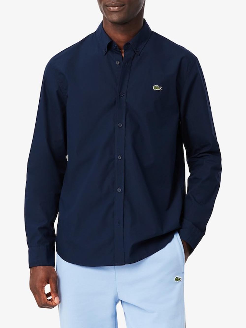 Lacoste Camicia Casual Uomo Navy