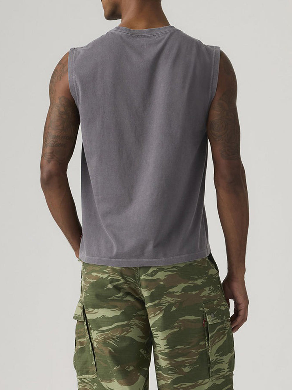 Canotta Uomo Muscle Tank Grigio Scuro