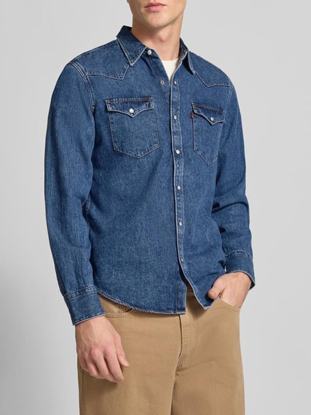 Levi's Camicia in Denim Uomo Barstow Denim