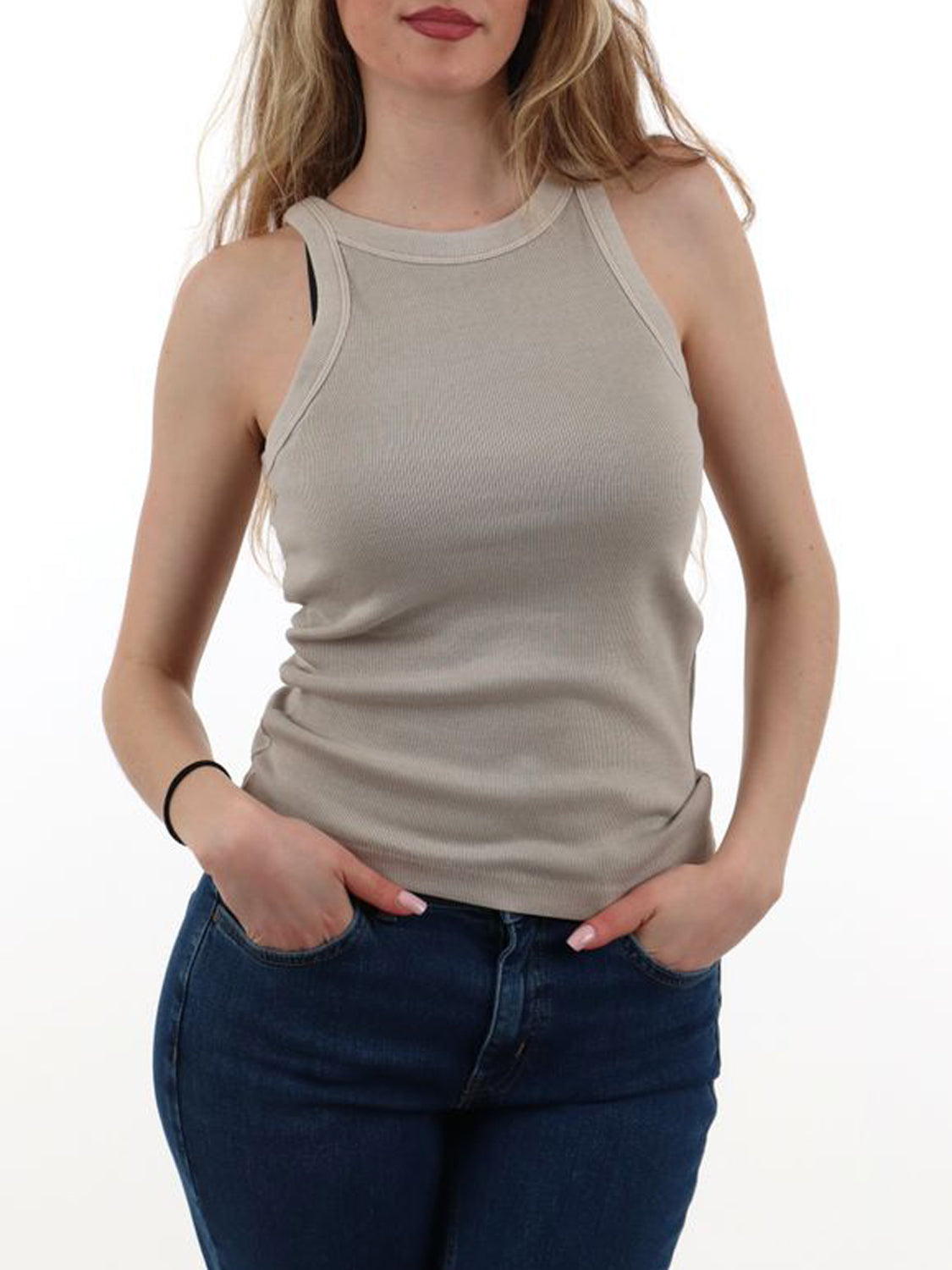 Levi's Canotta Donna Essential Racer Beige