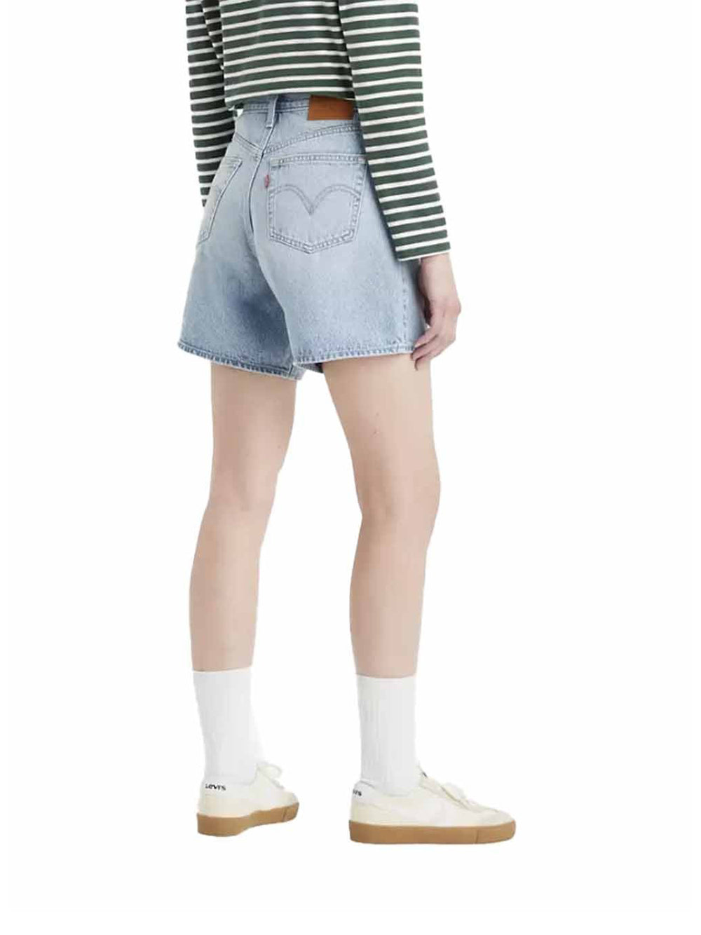 Shorts Jeans Donna High Baggy Denim