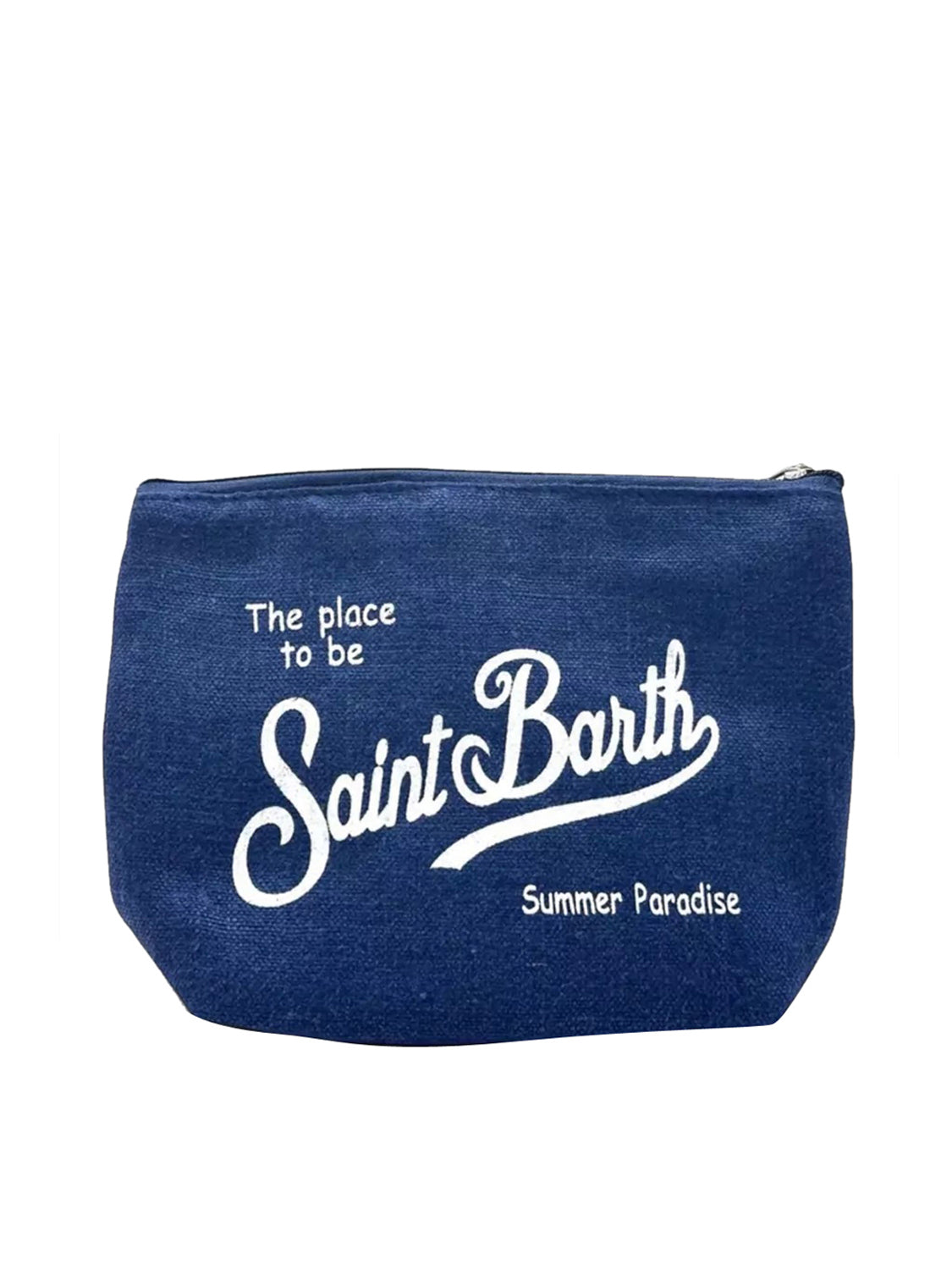 Borsa Pochette Unisex Aline Linen Navy