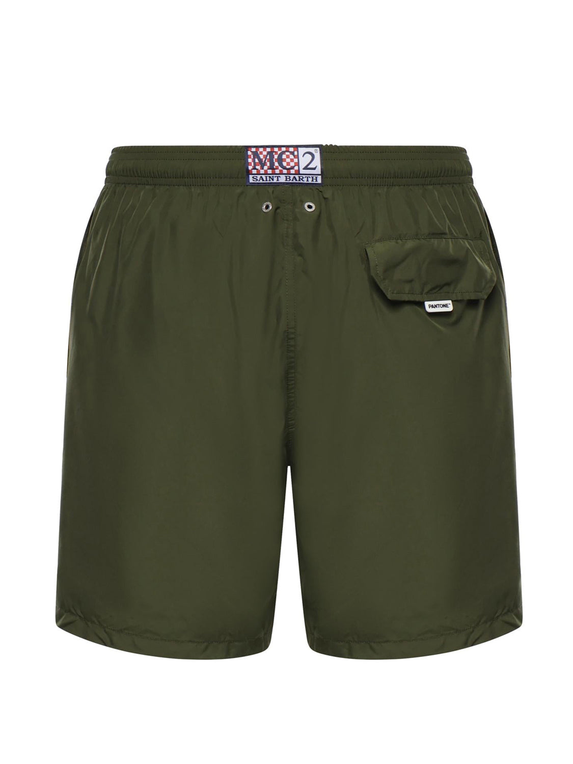 MC2 Saint Barth Shorts Mare Uomo Lighting Pantone Verde militare