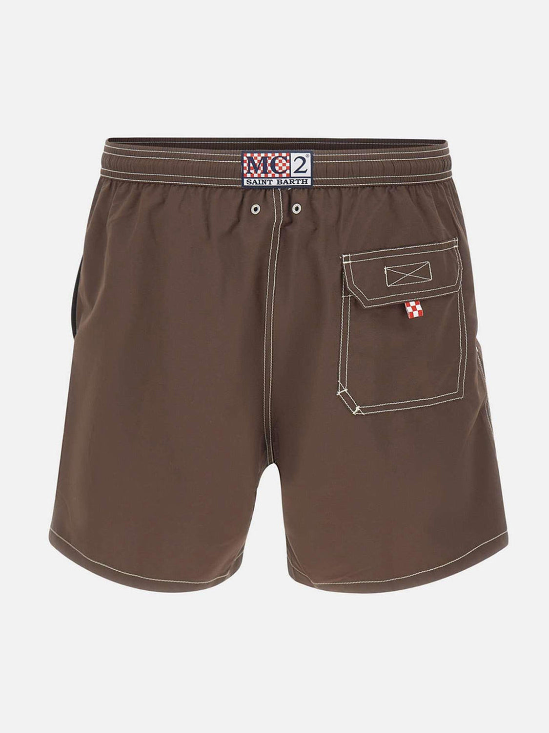 MC2 Saint Barth Shorts Mare Uomo Patmos Marrone scuro