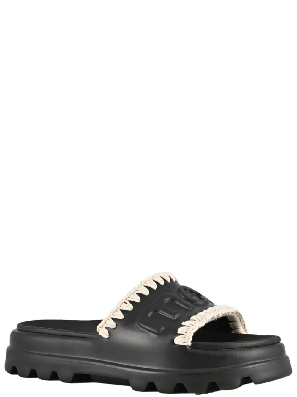 MOU Ciabatte Donna Eva one-piece slide Nero
