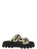 MOU Ciabatte Donna Eva one-piece slide two buckles Nero