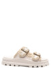 MOU Ciabatte Donna Eva one-piece slide two buckles Nero
