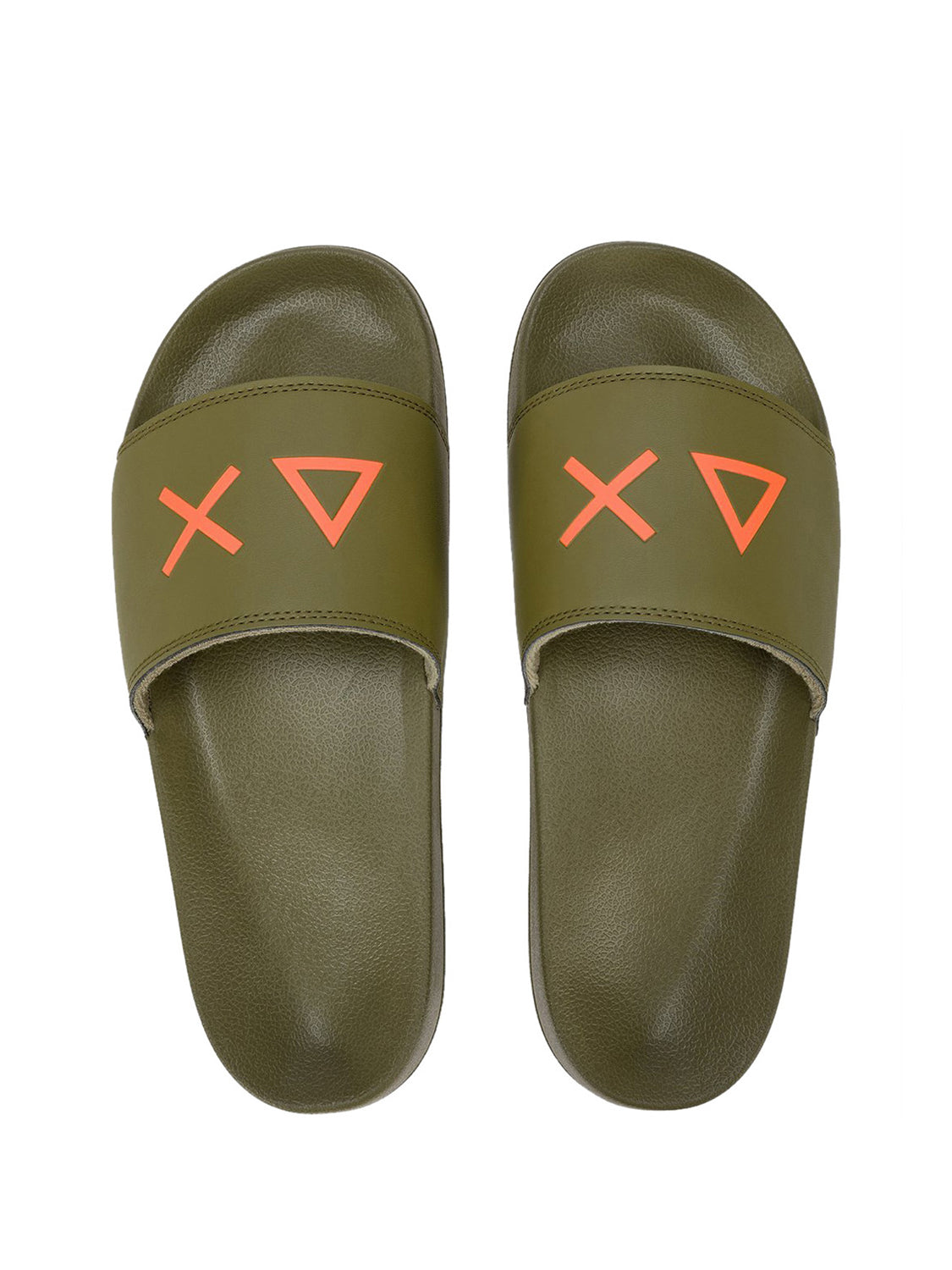 Ciabatte Uomo Slippers Logo Verde militare
