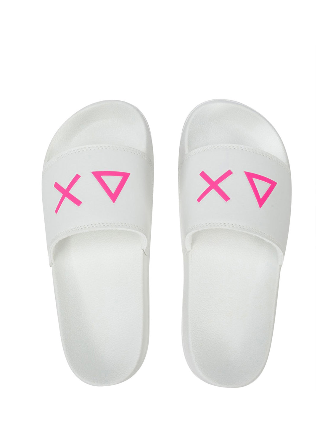 Ciabatte Donna Slippers Logo Bianco