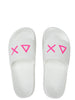 Sun68 Ciabatte Donna Slippers Logo Bianco