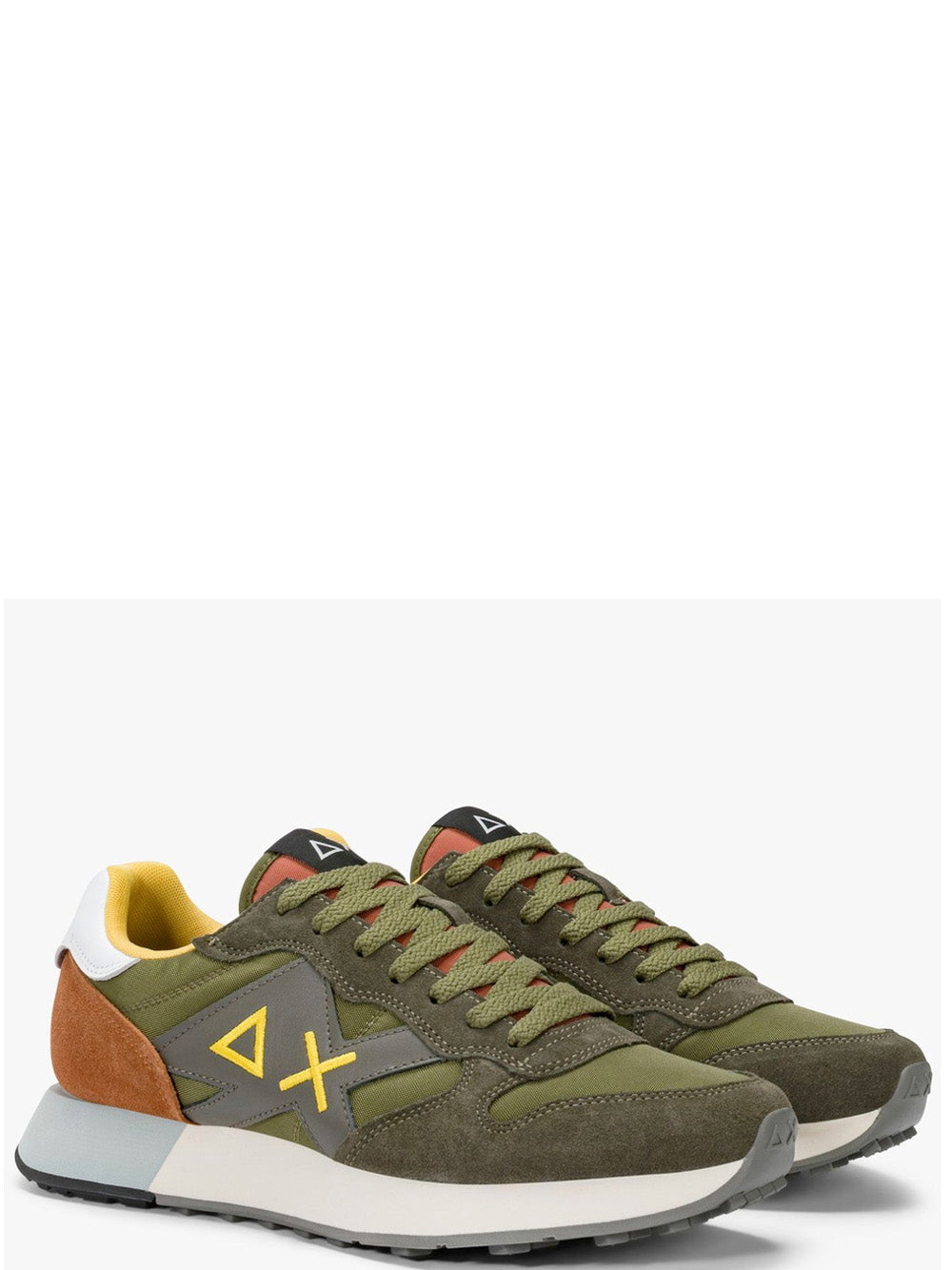 Sun68 Sneakers Uomo Jaki 2.0 Solid Verde militare