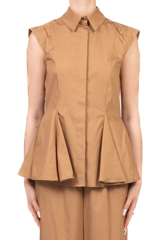 Tensione In Camicia Casual Donna Cognac