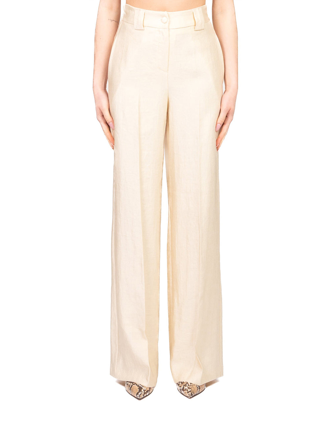 Tensione In Pantalone Casual Donna Oro