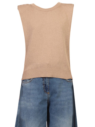 Gilet Donna Taupe