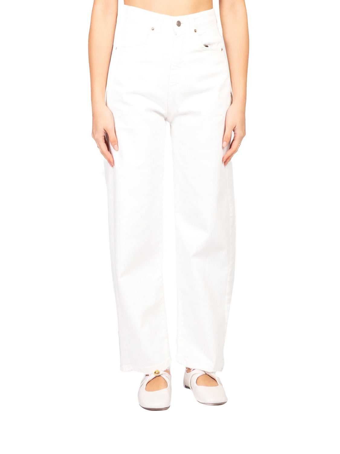 Tensione In Pantalone Casual Donna Latte