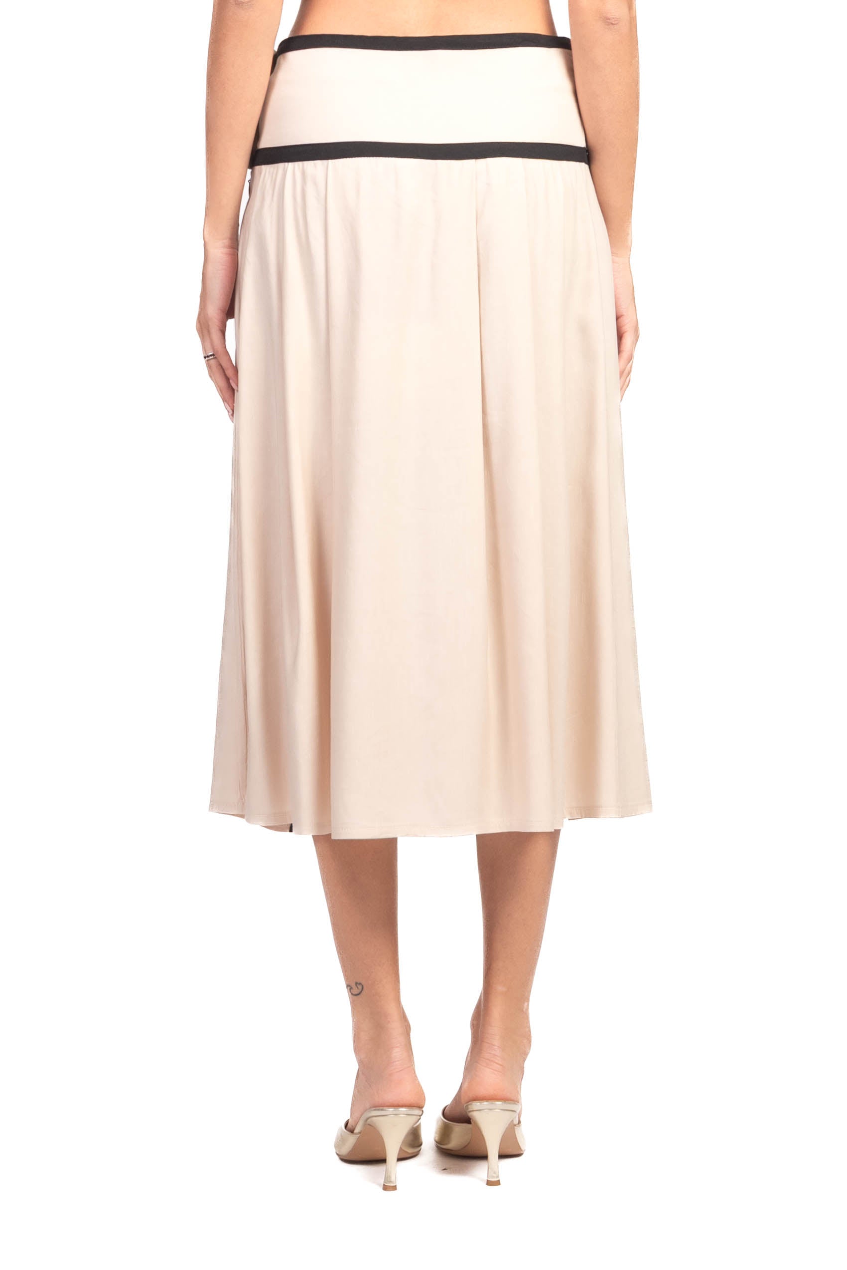 Tensione In Gonna Midi Donna Beige