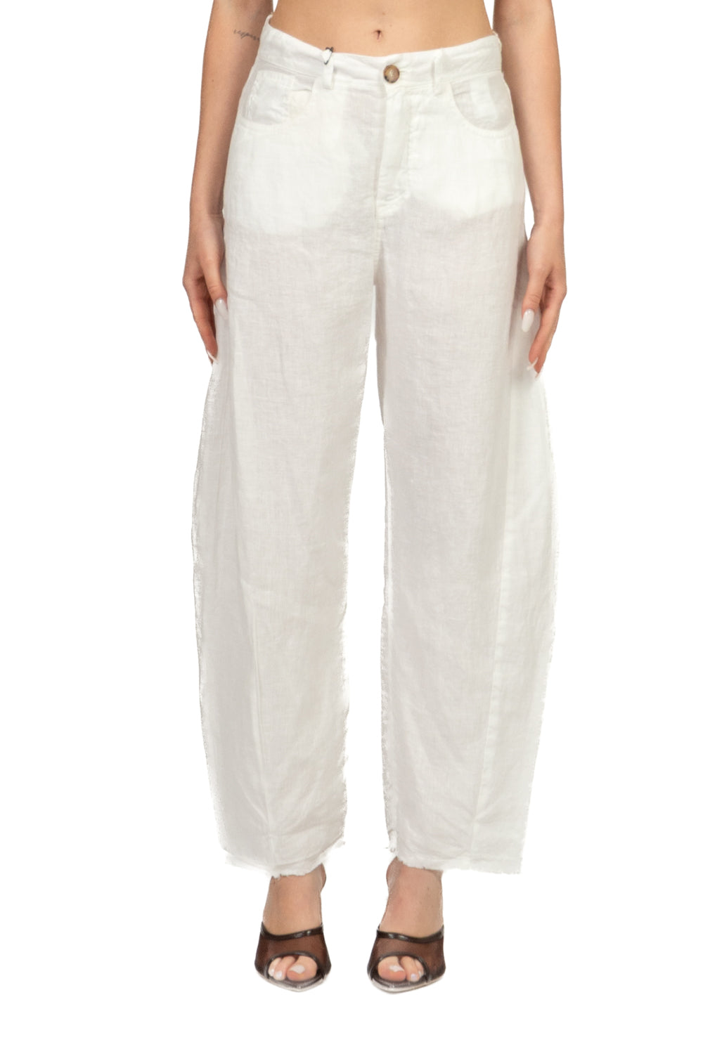Tensione In Pantalone Casual Donna Panna