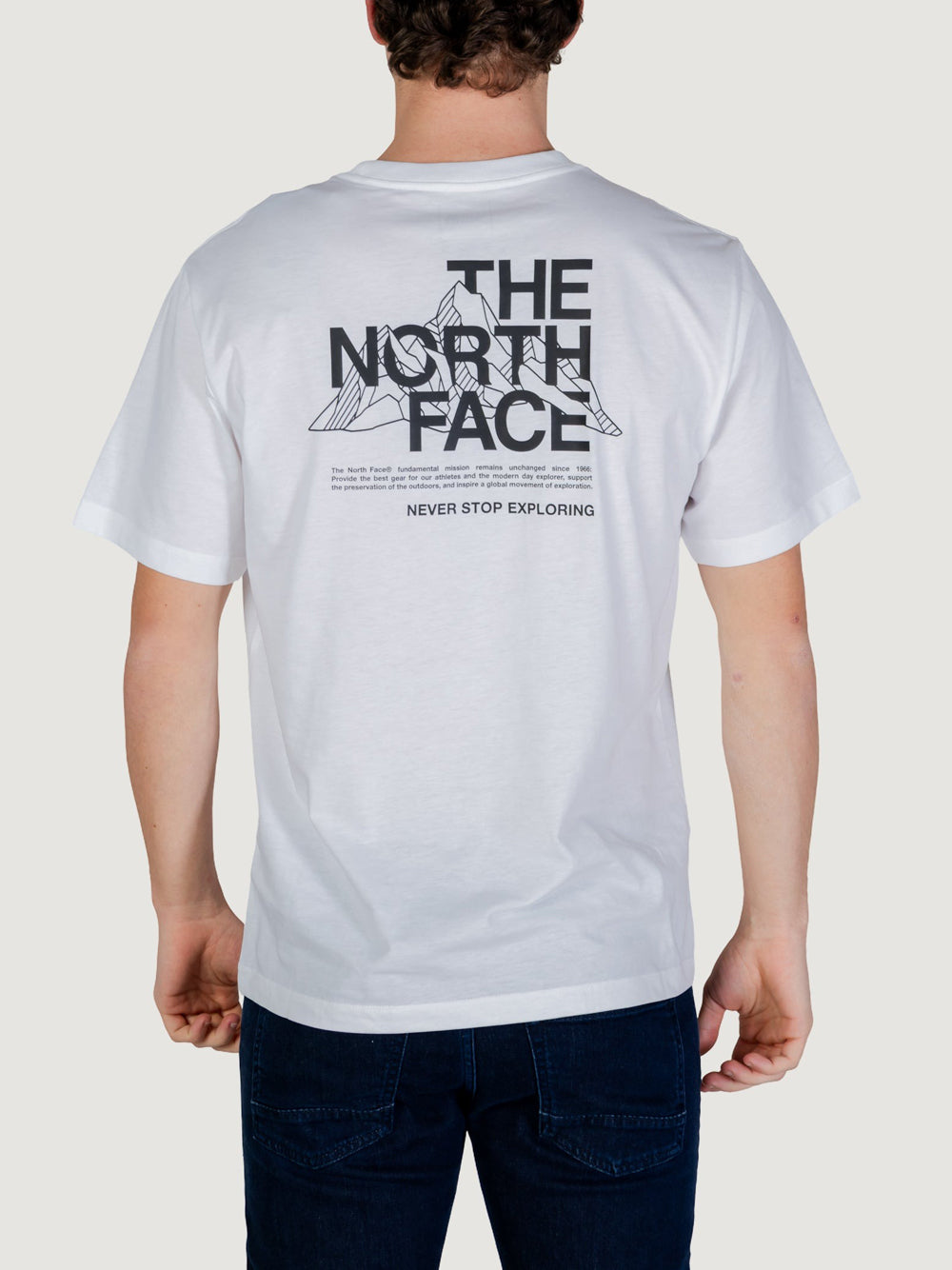 The North Face T-shirt Uomo Mnt Sktch Bianco