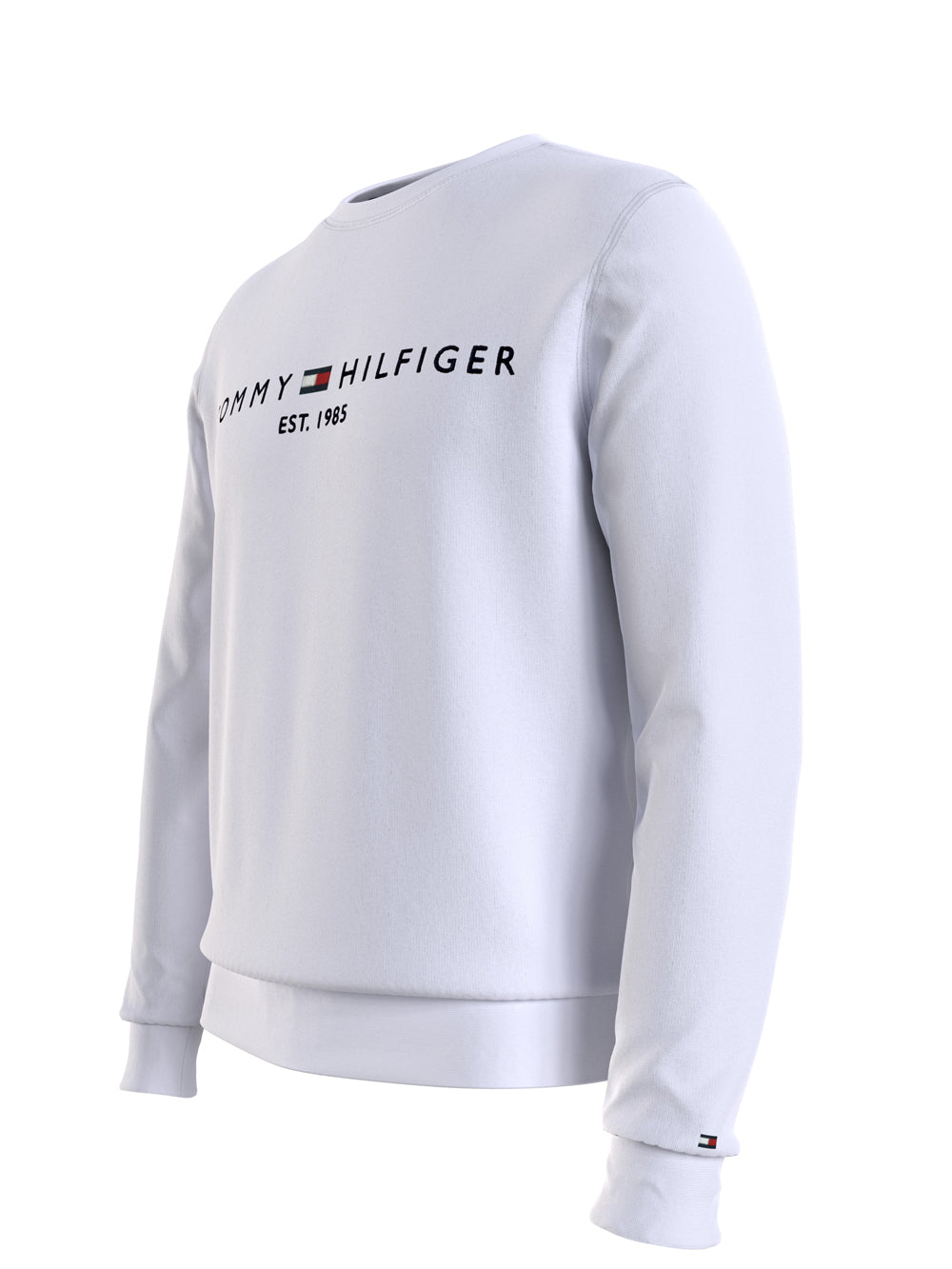 Tommy Hilfiger Felpa Girocollo Uomo Bianco