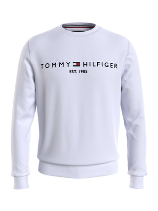 Felpa Girocollo Uomo Bianco