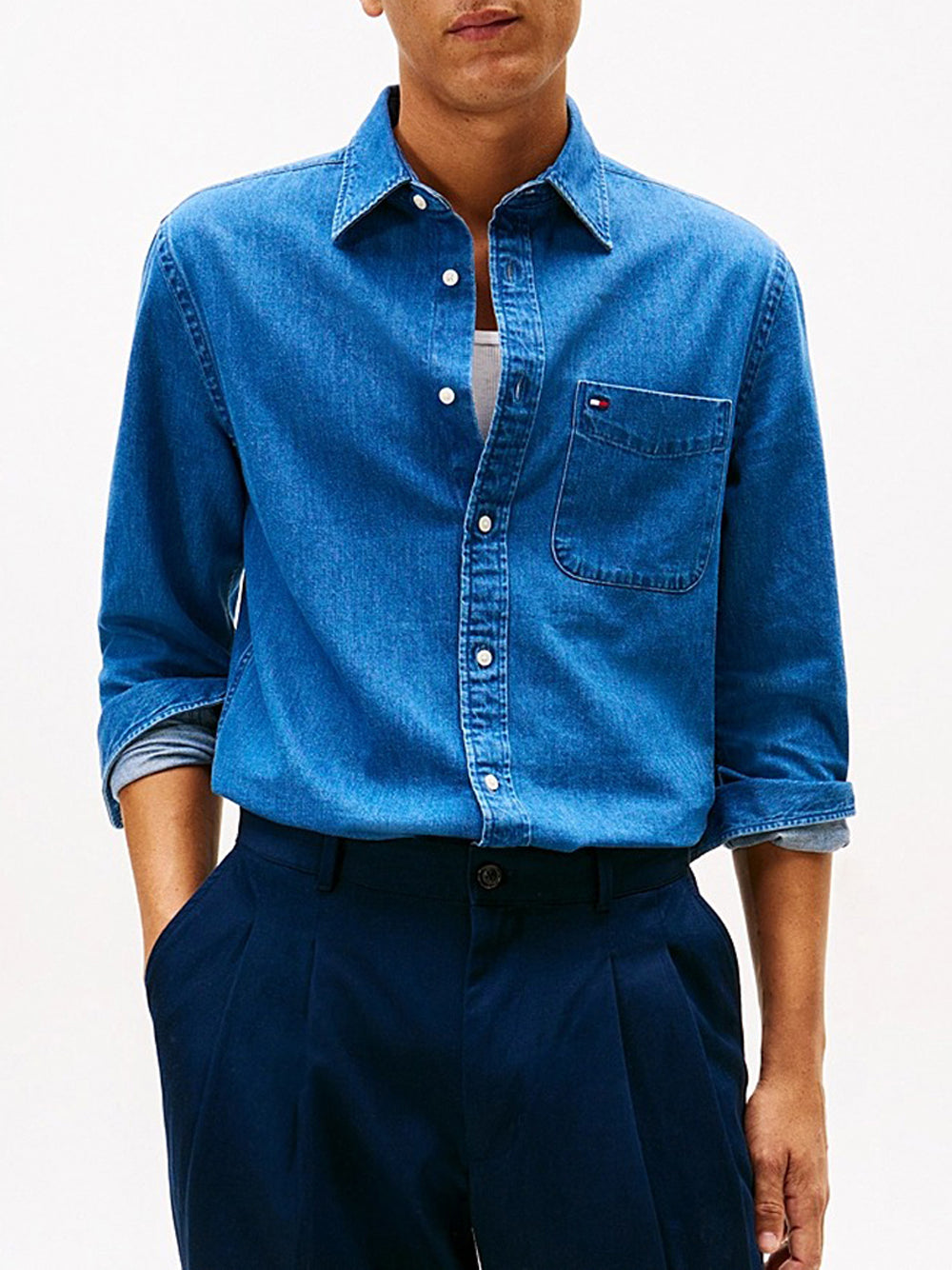Camicia in Denim Uomo Rf Denim