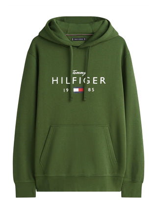 Felpa Cappuccio Uomo Love Verde