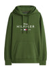 Tommy Hilfiger Felpa Cappuccio Uomo Love Verde