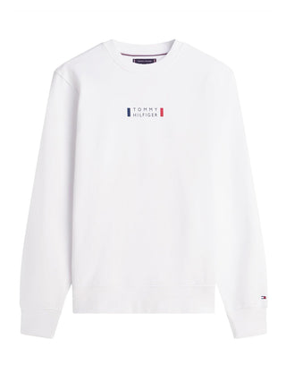 Felpa Girocollo Uomo Love Bianco