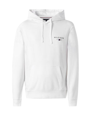 Tommy Hilfiger Felpa Cappuccio Uomo Love Bianco